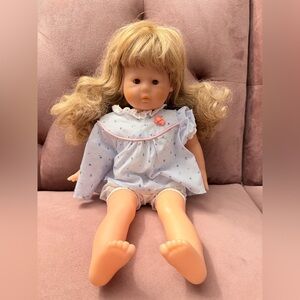 Corolle doll blonde hair brown eyes vintage